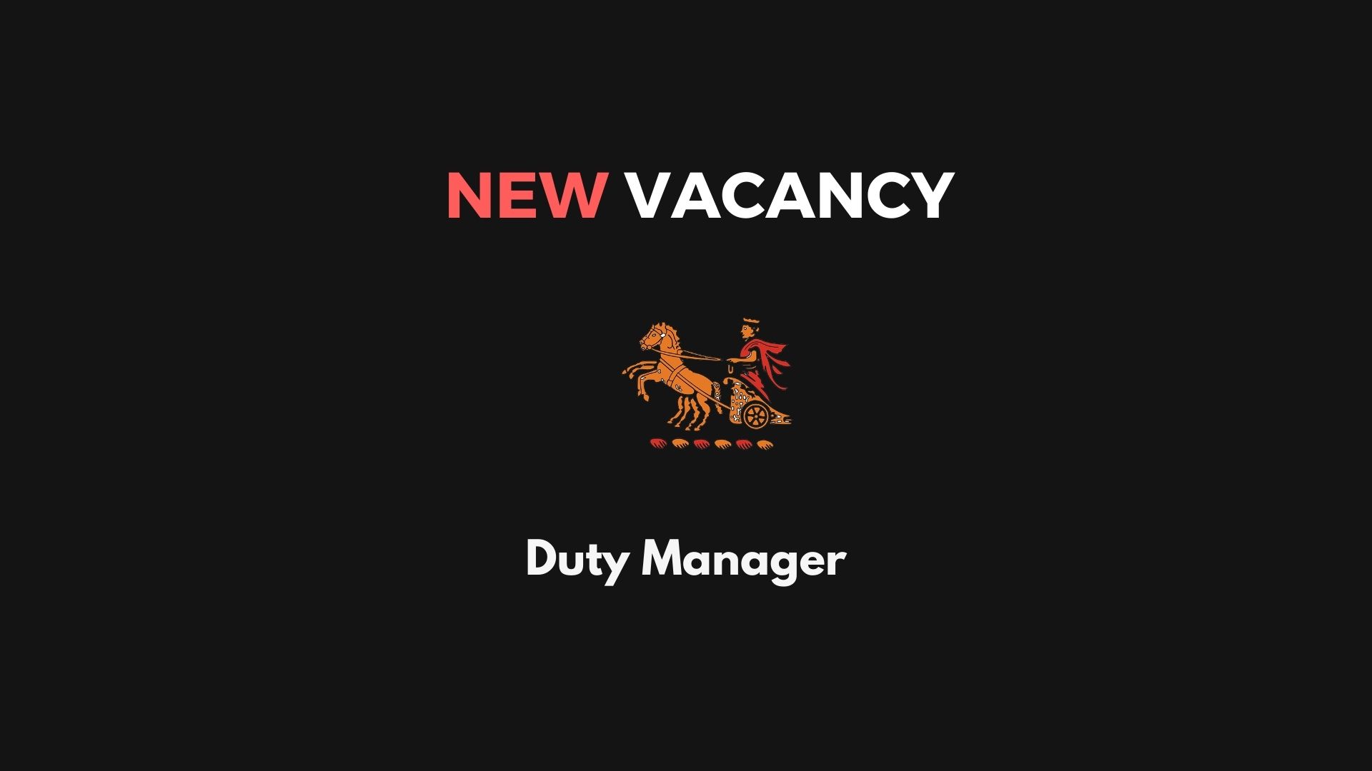 wanderers club Vacancy: Duty Manager 1